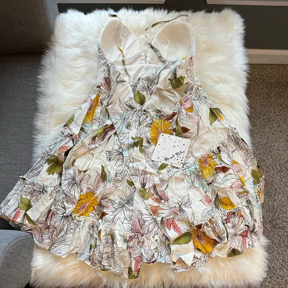 Selfie Leslie Tie-Knot Back Dress Floral Print - Picture 7 of 10